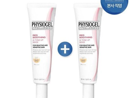 PHYSIOGEL Mild Tone-up Sun Cream 30ml - Red Soothing AI Tone-up Sunscreen Beige SPF50+ PA++++ 2EA on Sale