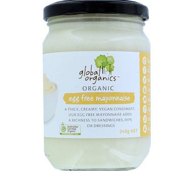 Global Organics (Egg-Free) Mayonaise 240g Hot on Sale