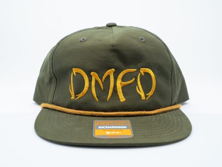 DMFD Logo Richardson 256 Green Rope Hat Cheap