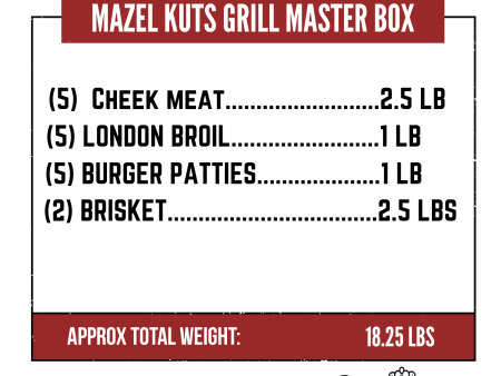 American Bison Mazel Kuts Grill Master Box Online