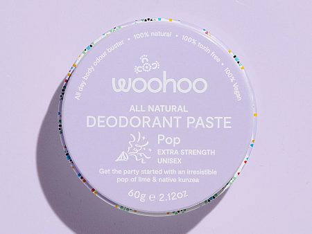 Woohoo Body Deodorant Paste (Tin) Pop 60g Online now