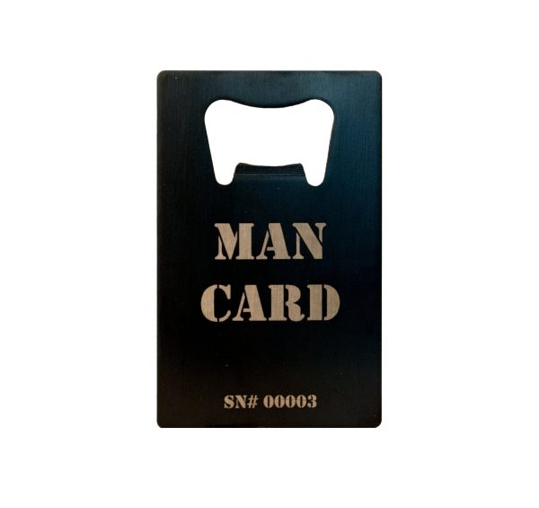 The Official MAN CARD (Bottle Opener) For Discount