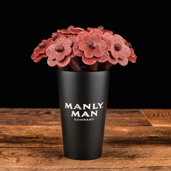 Beef Jerky Flower Bouquet - Black Steel Edition Online Hot Sale