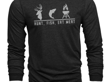 Hunt Fish Eat Meat Long Sleeve Tee Online Hot Sale