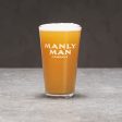 Manly Man Co. Pint Glass Cheap