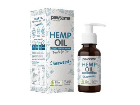 Pawsome Organics Hemp Oil Seaweed 500ml Supply