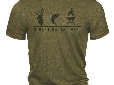 Hunt Fish Eat Meat Short Sleeve Tee Discount