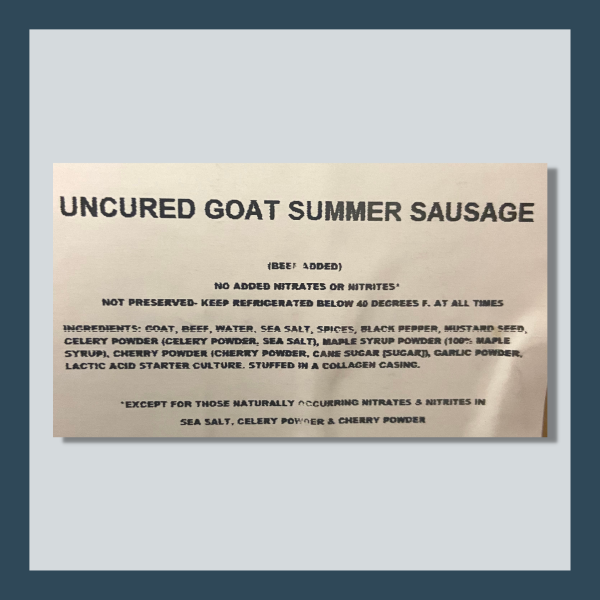 Summer Sausage For Sale