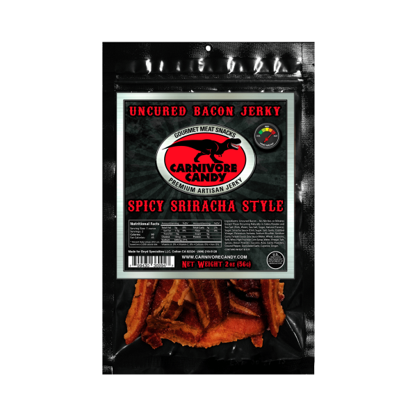 Spicy Sriracha Bacon Jerky For Sale