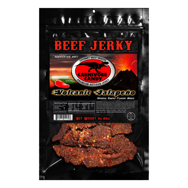 Volcanic Jalapeño Beef Jerky For Sale