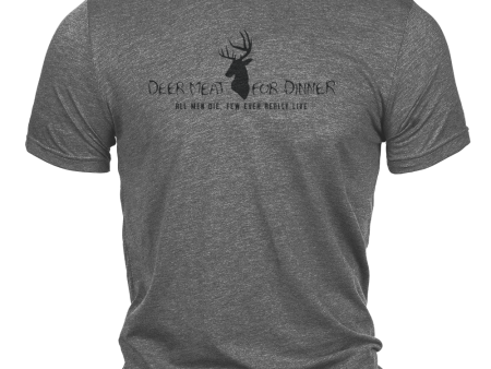 Deer Meat For Dinner Logo Short Sleeve Tee For Cheap