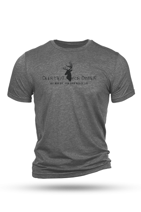 Deer Meat For Dinner Logo Short Sleeve Tee For Cheap