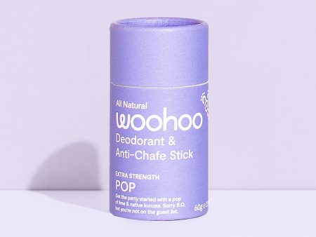 Woohoo Deodorant Anti-Chafe Stick Pop 60g on Sale