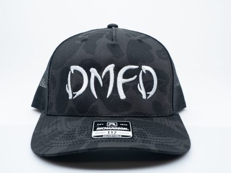 DMFD Logo Richardson 112 Hat Black Camo For Sale