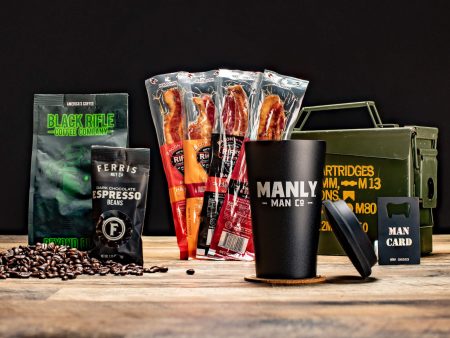 Coffee & Bacon Ammo Can Gift Basket Cheap