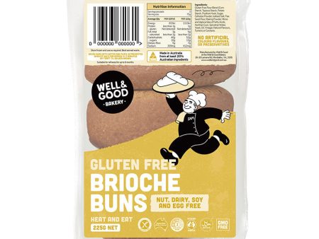 Well & Good (G F) Brioche Buns 3pk Supply