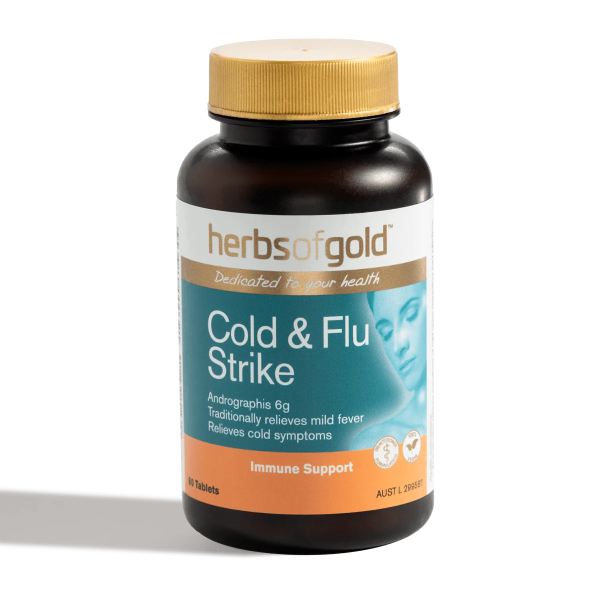 Herbs of Gold Cold & Flu Strike 60 Tablets Online now