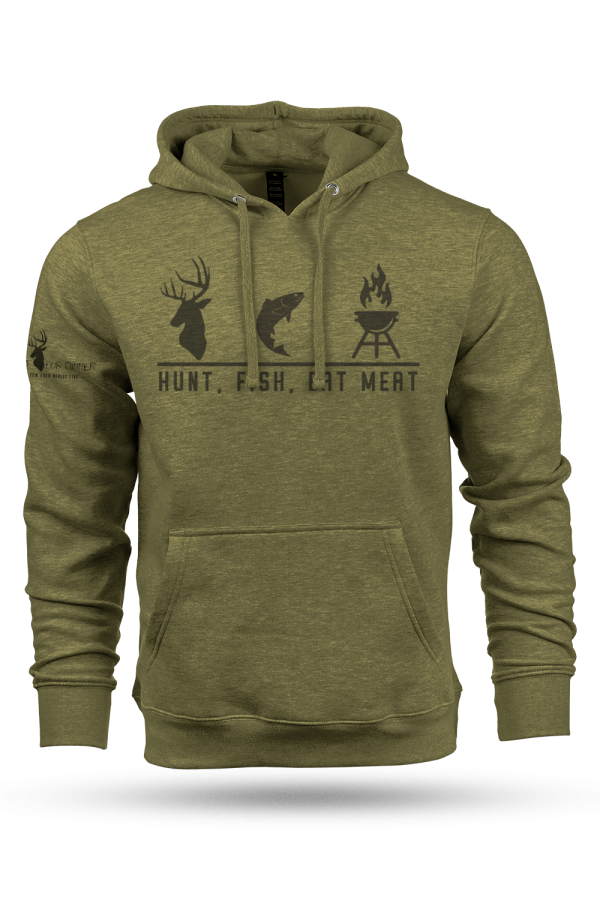 Hunt Fish Eat Meat Hoodie Online Sale