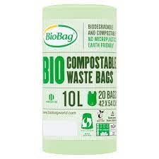 BioBag Compostable Bin Liners 10LT (20pk) Cheap