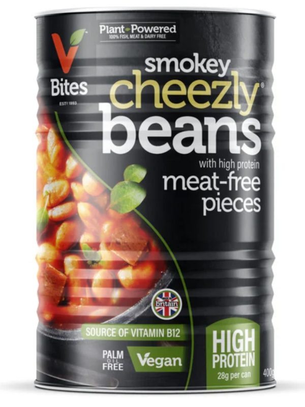 Vbites Smokey Cheezly Beans w  Meat-Free Chunks 400g Online Hot Sale