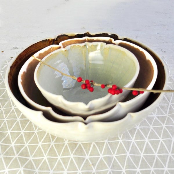 Arabesque nesting bowl set in River Journey on Sale