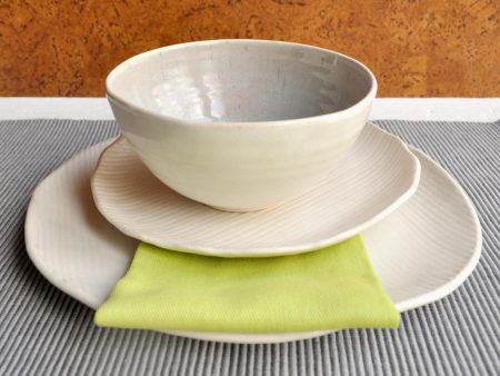 Minimalist with Gray dinnerware set, 3 pc For Cheap