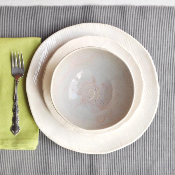 Minimalist with Gray dinnerware set, 3 pc For Cheap