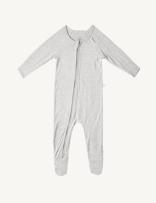 Boody Baby Long Sleeve Onesie (6-12mths) Light Grey Marl For Discount