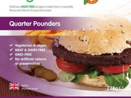 Vegi Deli Meat Free Quarter Pounder Burger 228g For Cheap