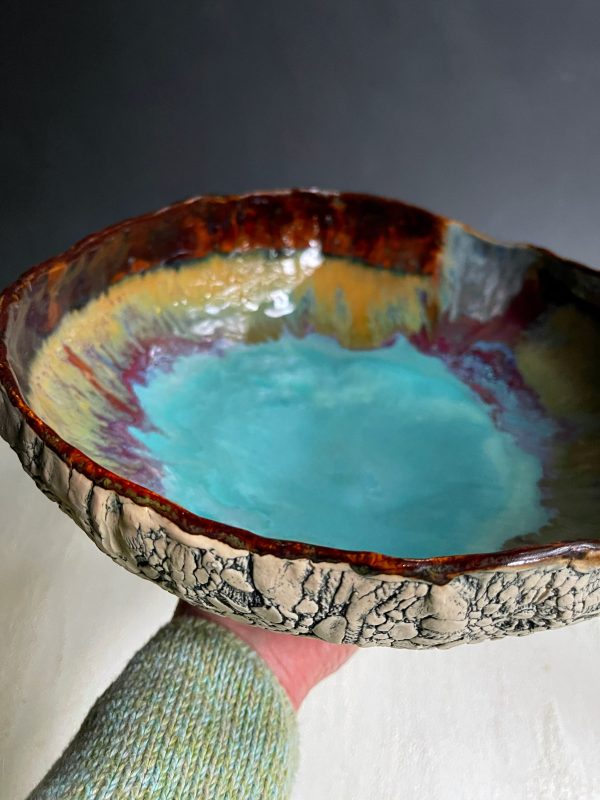 Organic pottery Urb 1 Rustic bowl 13 C Hot on Sale