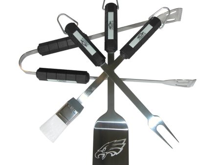 L Chaim Meats Philadelphia Eagles 4 Piece Bbq Set Sale