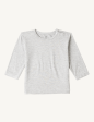 Boody Baby Long Sleeve Top (3-6mths) Light Grey Marl Online