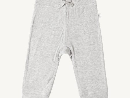 Boody Baby Pull on Pants (6-12mths) Light Grey Marl Sale