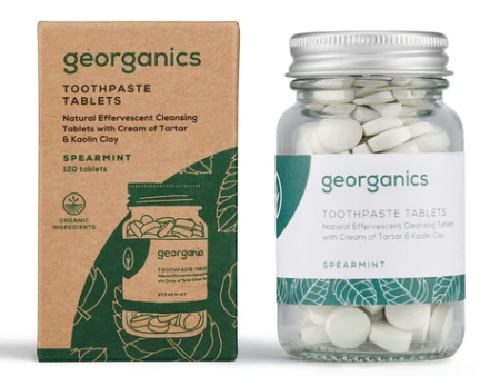 Georganics Natural Toothpaste Tablets Spearmint (120 tabs) For Discount