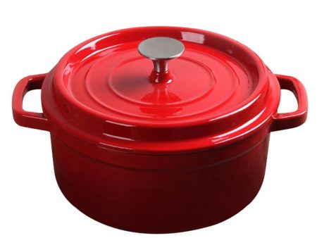 L Chaim Meats Cast Iron Enamel 24cm Porcelain Stew Pot Casserole Stew Cooking Pot For Cheap