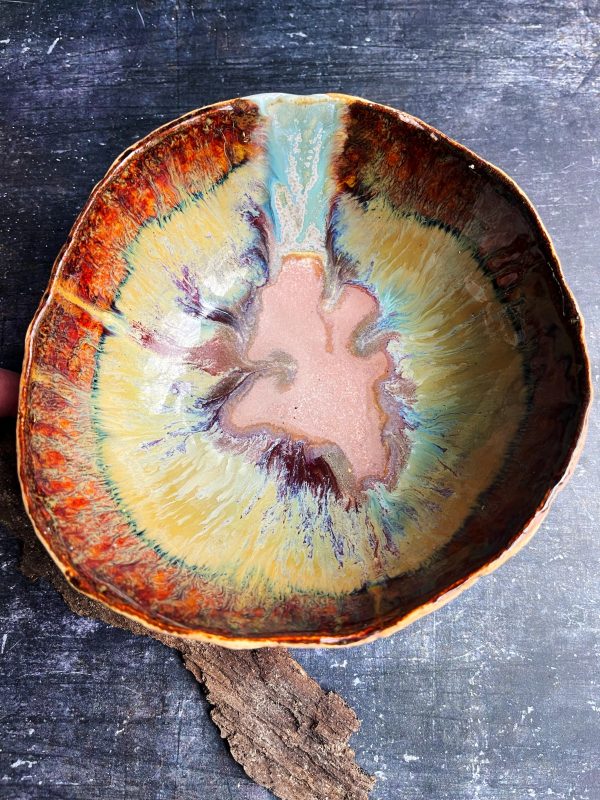 Organic pottery UR4 Rustic bowl 2 cups Online