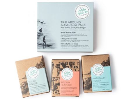 Australian Natural Soap Company Trip Around Australia Gift Pack 3 Soap Bars Online now